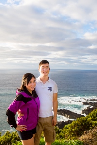 “When we study Nichiren Buddhism, we learn that we have unlimited potential and we can achieve anything.” Above: Samantha with her fiancé, Elliot, in Azores, Portugal, September 2014